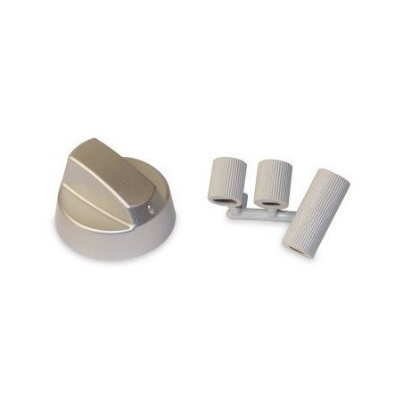 MANDO UNIVERSAL ENCIMERA/HORNO/COCINA COLOR INOX. PARA EJES 6/8MM (UNIDAD)