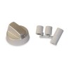 MANDO UNIVERSAL ENCIMERA/HORNO/COCINA COLOR INOX. PARA EJES 6/8MM (UNIDAD)