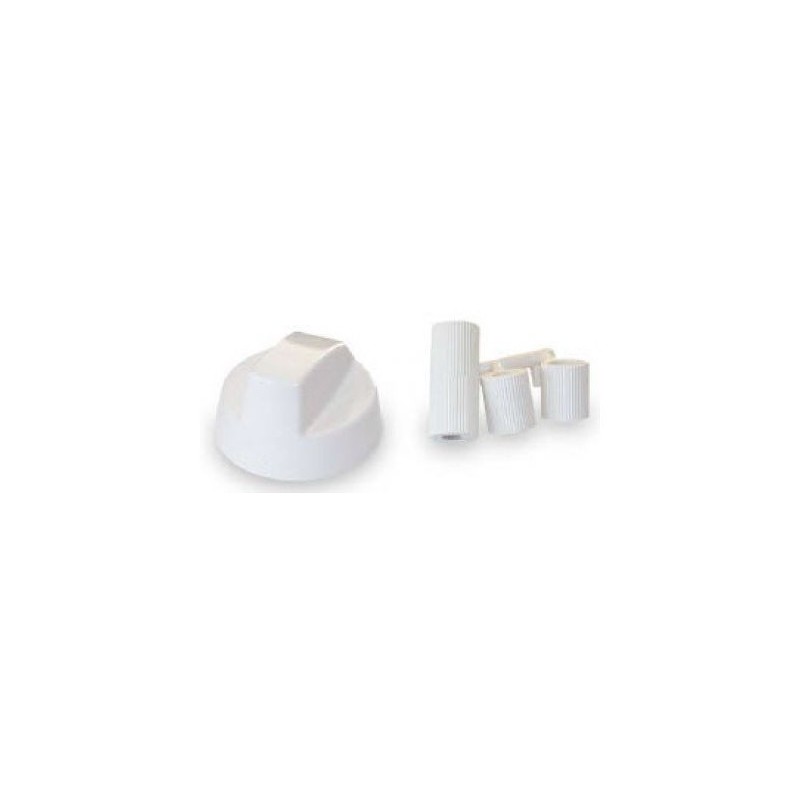 MANDO UNIVERSAL ENCIMERA/HORNO/COCINA COLOR BLANCO EJES 6/8MM (UNIDAD)