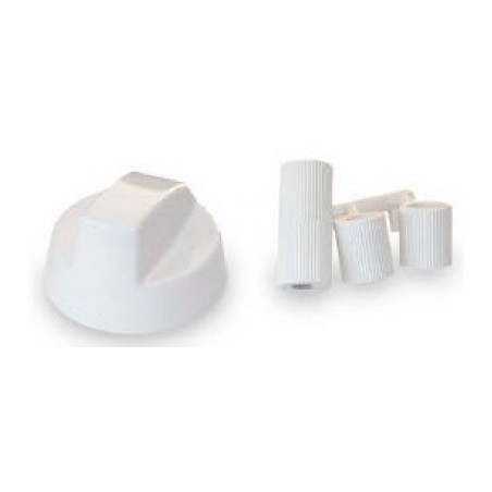 MANDO UNIVERSAL ENCIMERA/HORNO/COCINA COLOR BLANCO EJES 6/8MM (UNIDAD)