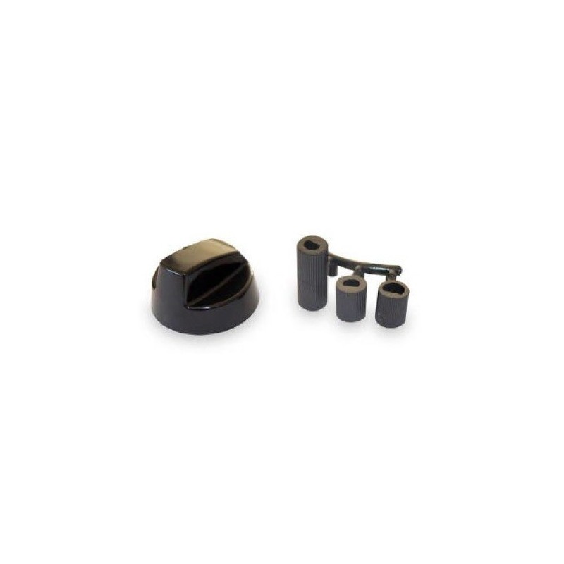 MANDO UNIVERSAL ENCIMERA/HORNO/COCINA COLOR NEGRO PARA EJES 6/8MM (UNIDAD)
