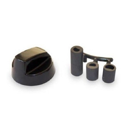 MANDO UNIVERSAL ENCIMERA/HORNO/COCINA COLOR NEGRO PARA EJES 6/8MM (UNIDAD)