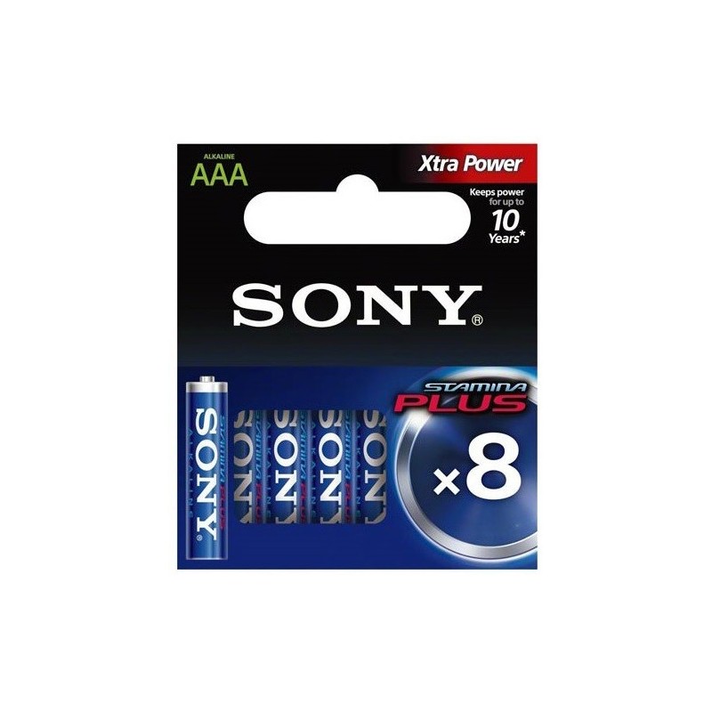 PILA SONY ALCALINA AM4M8A PACK 8 UNIDADES