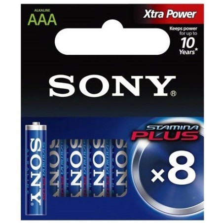 PILA SONY ALCALINA AM4M8A PACK 8 UNIDADES